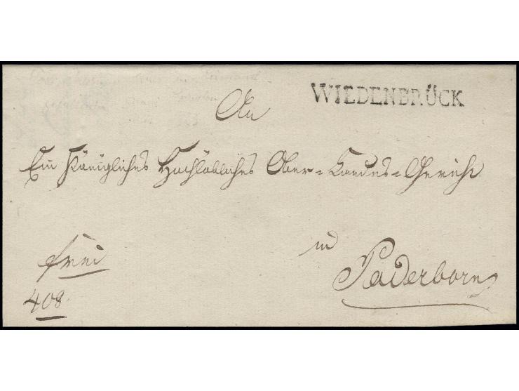 1812/1823, Todeserklärung des preußischen Gerichts in Wiedenbrück für einen Soldaten, der 1812 am Russlandfeldzug teilnahm un