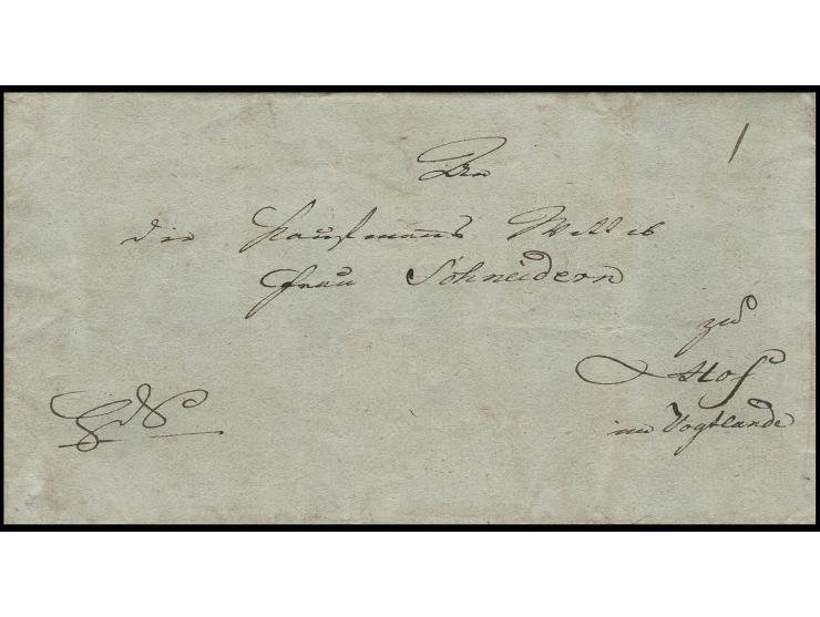 1814, Militärbrief der 11. preußischen Brigade aus dem Hauptquartier in Amiens (Departement Somme) vom 6. Mai nach Adorf im V