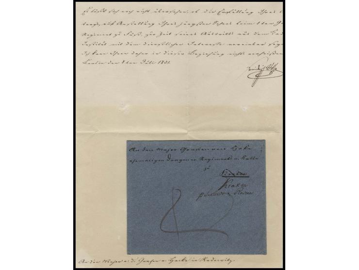 1831, Friedrich Wilhelm III. (1770-1840), Autograph des Königs vom 8. Juli an Major Graf von Hake im ehemaligen Dragoner-Regi
