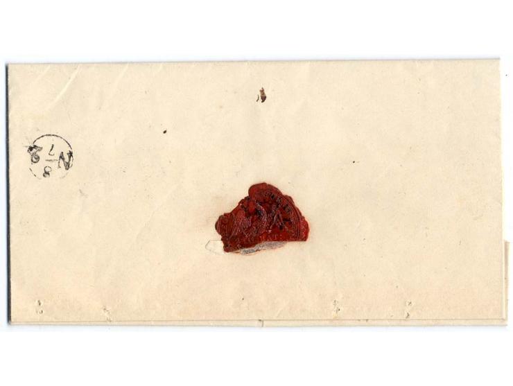 1849, DKr. "FELD-POST D.3. ARMEE CORPS", Feldpostbrief vom 4. Juli aus dem Marschquartier Iffezheim bei Rastatt nach Querfurt
