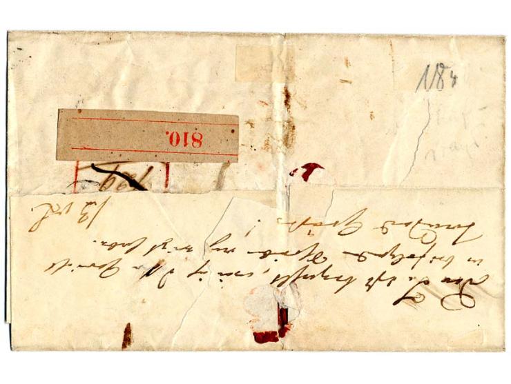 1850, "K. Pr. FELDPOST VIII. ARMEE CORPS 14/12", DKr. auf "Feldpost"- Paketbegleitbrief (3 Pfund, 4 Loth) über "WETZLAR 14 12
