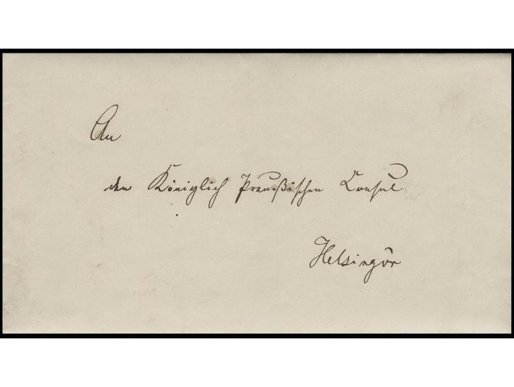 Preußische Marine, 1857, Marine-Brief von Bord der Segelfregatte "Thetis" an den preußischen Konsul in Helsingör (Dänemark) m