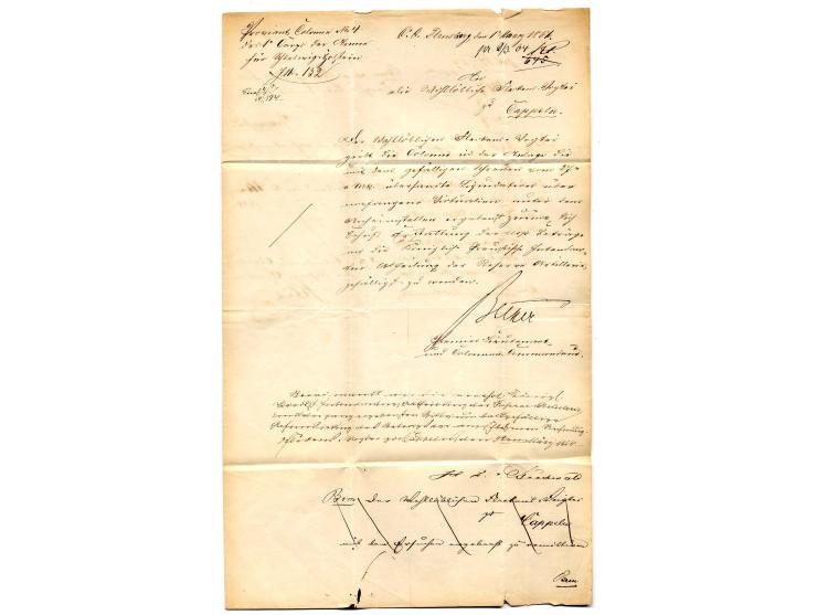 1864, 2 Briefe mit seltenen Feldpost-Relais-Stempeln, 1. DKr. "K. PR. FELDPOST-RELAIS FLENSBURG 2/3" auf Feldpost-Dienstbrief