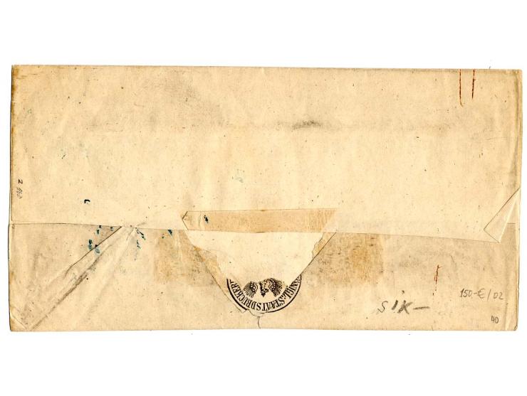 1866, "Königl. Dienst=Sache.", Paketbegleitbrief an das Feldlazarett des 2. Armee-Korps aus "BERLIN 8 8" über den Speditionsp