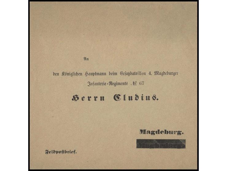 1866, ungebrauchtes Vordruck-Couvert für den Versand von Zeitungen, wöchentlich erscheinende Zeitungen konnten portofrei befö