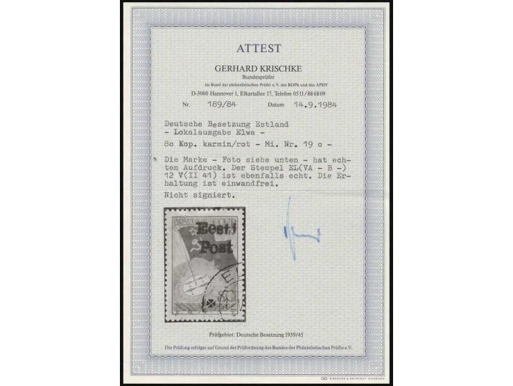  Polarexpedition 80 K., sauber gestempelt, Kabinett, Fotoattest Krischke BPP