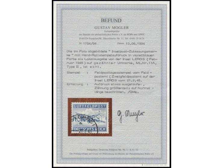 dito, Type II, sauber gestempelt, Pracht, Befund Mogler BPP