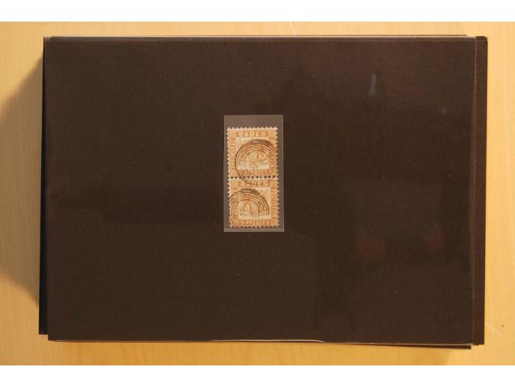 18551/74 (ca.), sehr reichhaltige Sammlung in 13 Kassetten und 3 Briefalben, der Markenteil mit hunderten von ungebrauchten u
