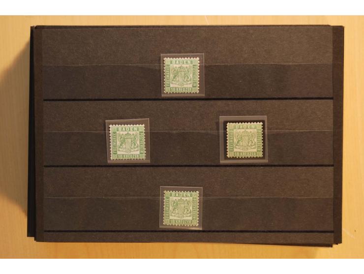 18551/74 (ca.), sehr reichhaltige Sammlung in 13 Kassetten und 3 Briefalben, der Markenteil mit hunderten von ungebrauchten u