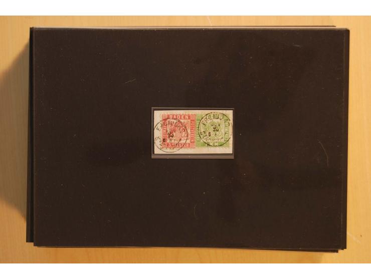 18551/74 (ca.), sehr reichhaltige Sammlung in 13 Kassetten und 3 Briefalben, der Markenteil mit hunderten von ungebrauchten u