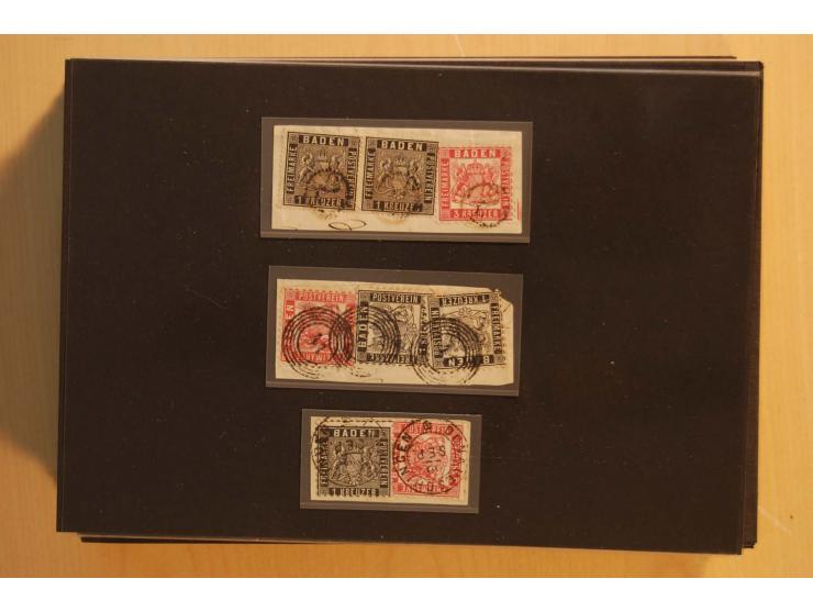 18551/74 (ca.), sehr reichhaltige Sammlung in 13 Kassetten und 3 Briefalben, der Markenteil mit hunderten von ungebrauchten u