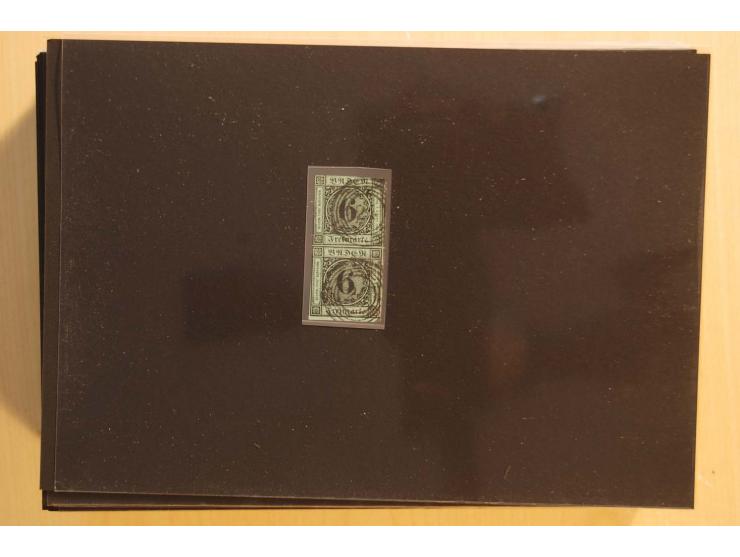 18551/74 (ca.), sehr reichhaltige Sammlung in 13 Kassetten und 3 Briefalben, der Markenteil mit hunderten von ungebrauchten u