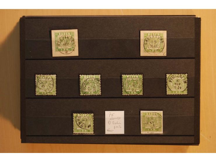 18551/74 (ca.), sehr reichhaltige Sammlung in 13 Kassetten und 3 Briefalben, der Markenteil mit hunderten von ungebrauchten u