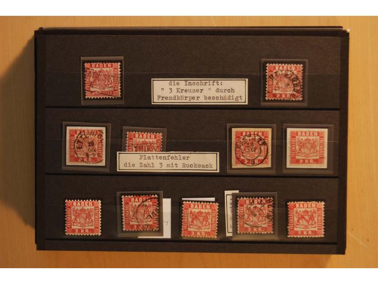18551/74 (ca.), sehr reichhaltige Sammlung in 13 Kassetten und 3 Briefalben, der Markenteil mit hunderten von ungebrauchten u