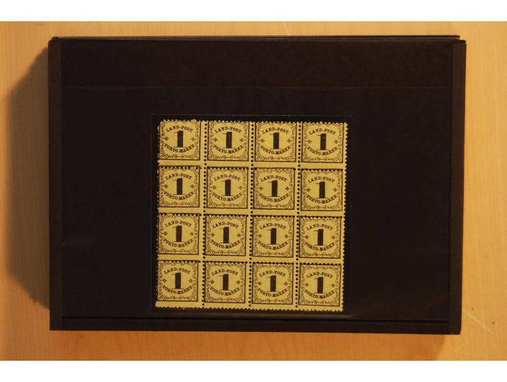 18551/74 (ca.), sehr reichhaltige Sammlung in 13 Kassetten und 3 Briefalben, der Markenteil mit hunderten von ungebrauchten u