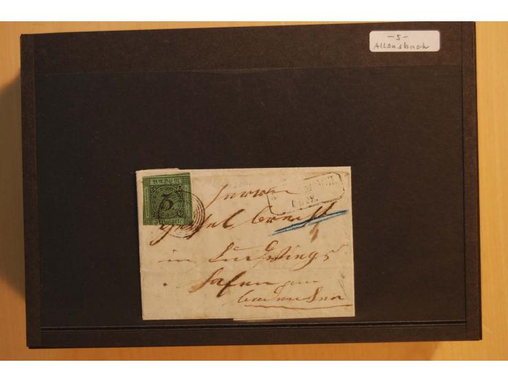 18551/74 (ca.), sehr reichhaltige Sammlung in 13 Kassetten und 3 Briefalben, der Markenteil mit hunderten von ungebrauchten u