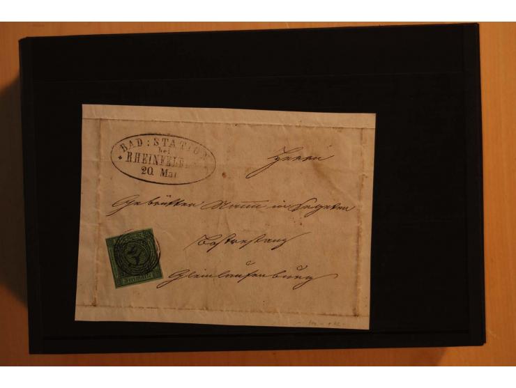 18551/74 (ca.), sehr reichhaltige Sammlung in 13 Kassetten und 3 Briefalben, der Markenteil mit hunderten von ungebrauchten u