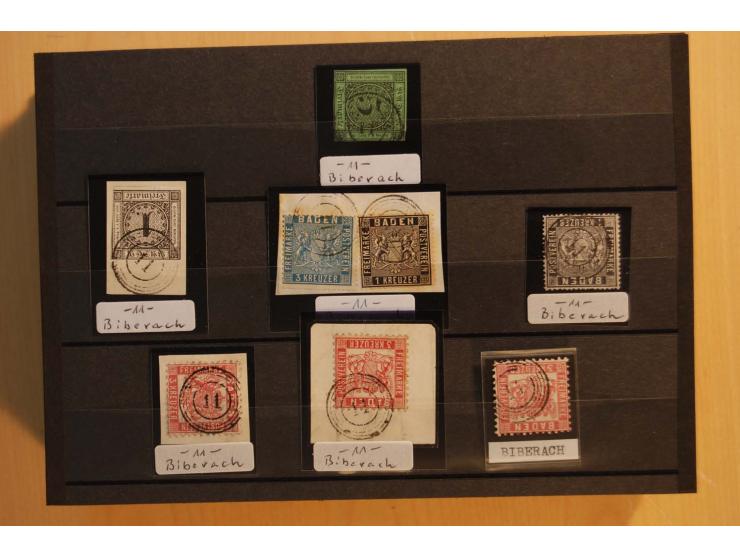 18551/74 (ca.), sehr reichhaltige Sammlung in 13 Kassetten und 3 Briefalben, der Markenteil mit hunderten von ungebrauchten u