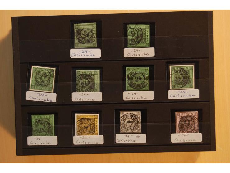 18551/74 (ca.), sehr reichhaltige Sammlung in 13 Kassetten und 3 Briefalben, der Markenteil mit hunderten von ungebrauchten u