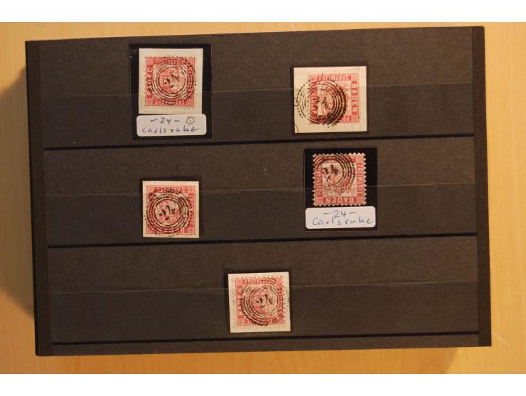 18551/74 (ca.), sehr reichhaltige Sammlung in 13 Kassetten und 3 Briefalben, der Markenteil mit hunderten von ungebrauchten u