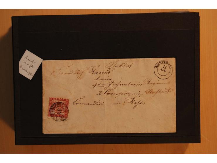 18551/74 (ca.), sehr reichhaltige Sammlung in 13 Kassetten und 3 Briefalben, der Markenteil mit hunderten von ungebrauchten u