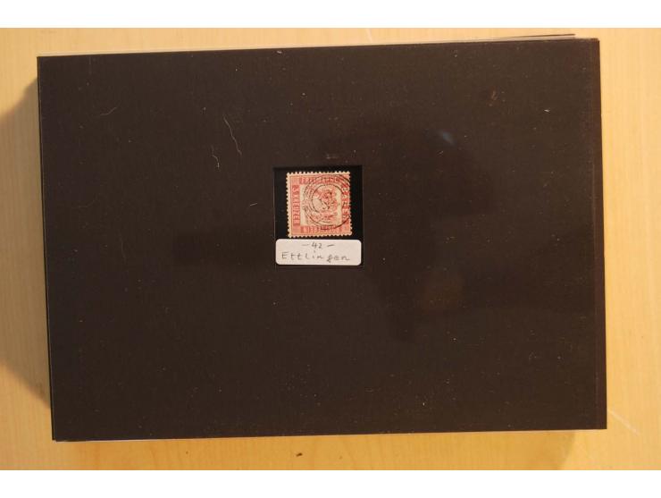 18551/74 (ca.), sehr reichhaltige Sammlung in 13 Kassetten und 3 Briefalben, der Markenteil mit hunderten von ungebrauchten u