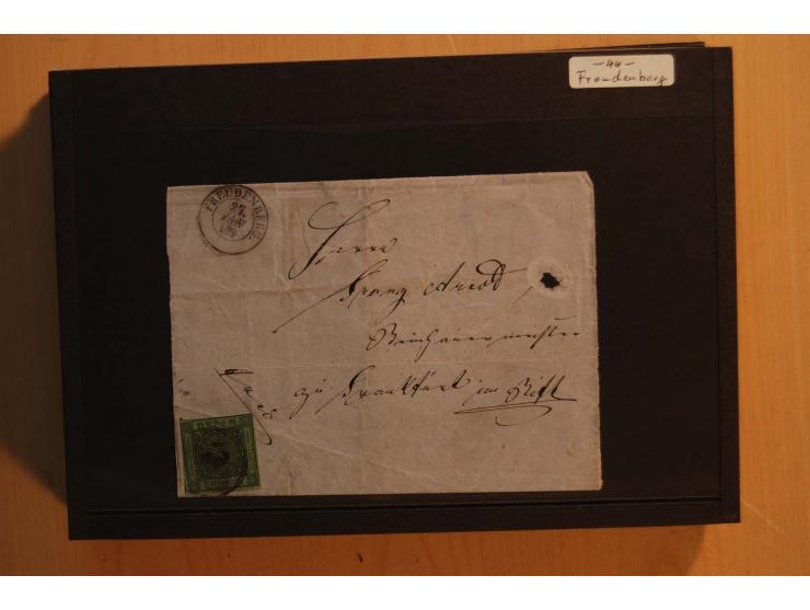 18551/74 (ca.), sehr reichhaltige Sammlung in 13 Kassetten und 3 Briefalben, der Markenteil mit hunderten von ungebrauchten u