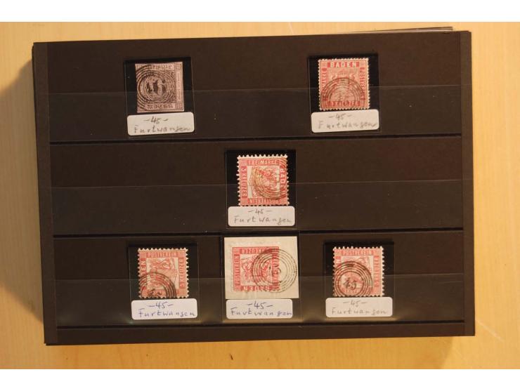 18551/74 (ca.), sehr reichhaltige Sammlung in 13 Kassetten und 3 Briefalben, der Markenteil mit hunderten von ungebrauchten u