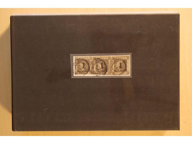 18551/74 (ca.), sehr reichhaltige Sammlung in 13 Kassetten und 3 Briefalben, der Markenteil mit hunderten von ungebrauchten u