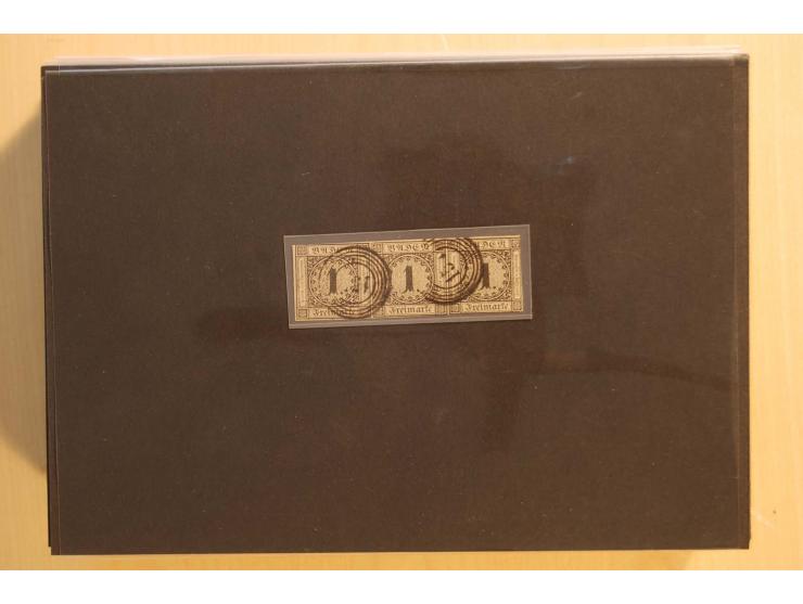 18551/74 (ca.), sehr reichhaltige Sammlung in 13 Kassetten und 3 Briefalben, der Markenteil mit hunderten von ungebrauchten u