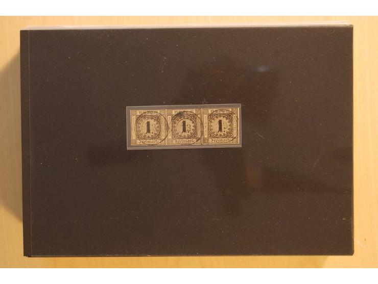 18551/74 (ca.), sehr reichhaltige Sammlung in 13 Kassetten und 3 Briefalben, der Markenteil mit hunderten von ungebrauchten u