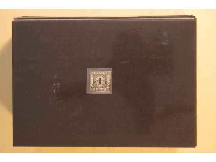 18551/74 (ca.), sehr reichhaltige Sammlung in 13 Kassetten und 3 Briefalben, der Markenteil mit hunderten von ungebrauchten u