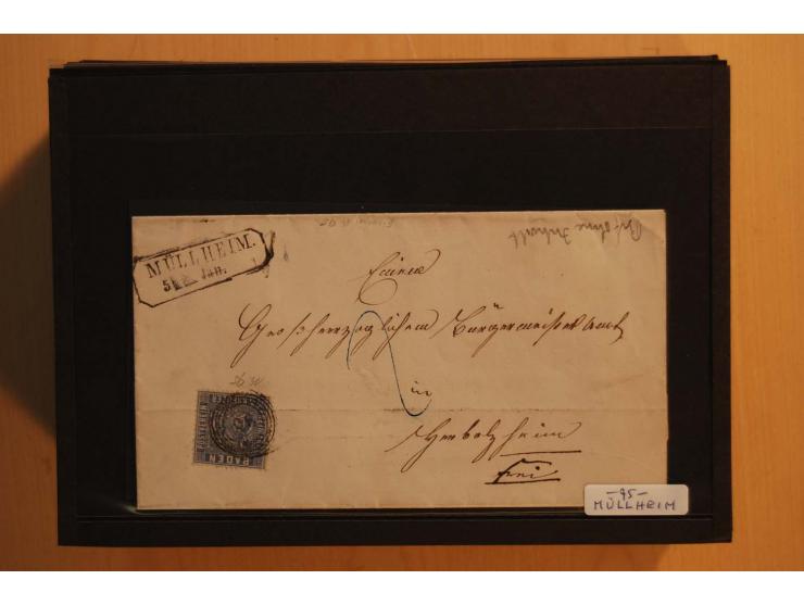 18551/74 (ca.), sehr reichhaltige Sammlung in 13 Kassetten und 3 Briefalben, der Markenteil mit hunderten von ungebrauchten u