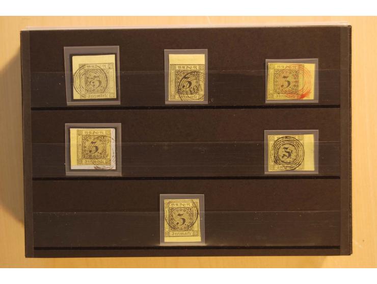 18551/74 (ca.), sehr reichhaltige Sammlung in 13 Kassetten und 3 Briefalben, der Markenteil mit hunderten von ungebrauchten u