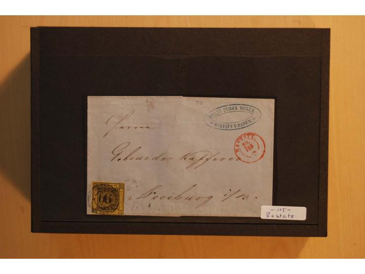 18551/74 (ca.), sehr reichhaltige Sammlung in 13 Kassetten und 3 Briefalben, der Markenteil mit hunderten von ungebrauchten u