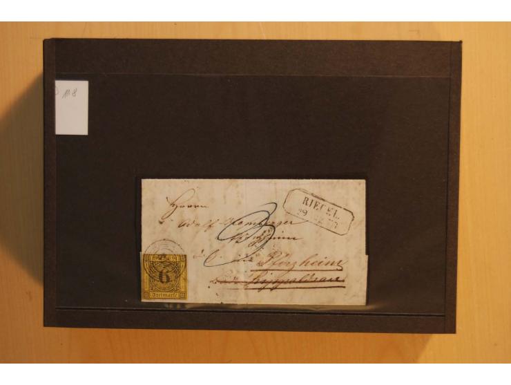 18551/74 (ca.), sehr reichhaltige Sammlung in 13 Kassetten und 3 Briefalben, der Markenteil mit hunderten von ungebrauchten u