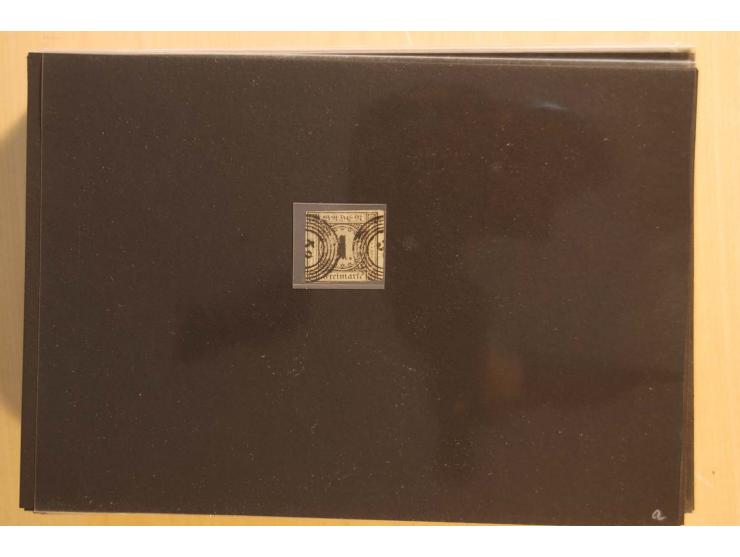 18551/74 (ca.), sehr reichhaltige Sammlung in 13 Kassetten und 3 Briefalben, der Markenteil mit hunderten von ungebrauchten u