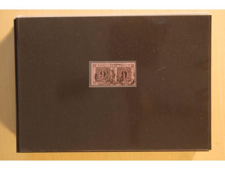 18551/74 (ca.), sehr reichhaltige Sammlung in 13 Kassetten und 3 Briefalben, der Markenteil mit hunderten von ungebrauchten u