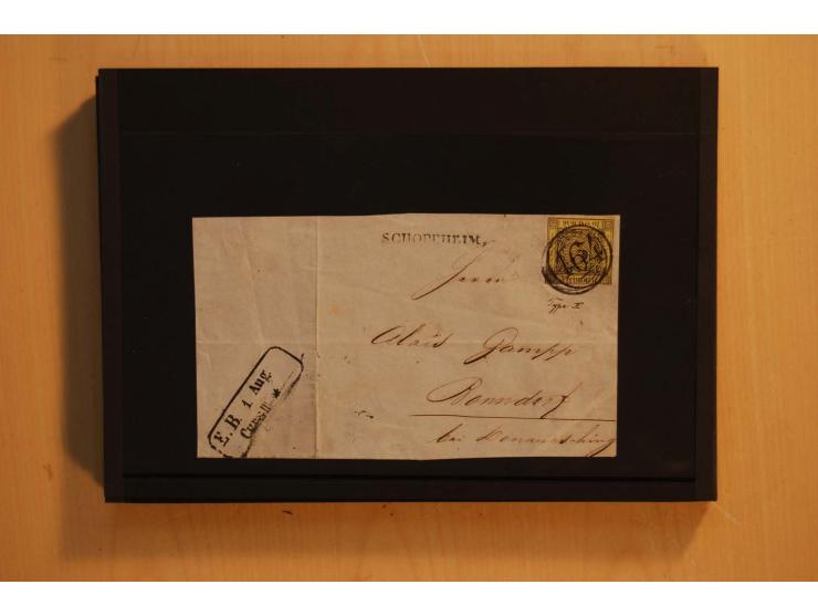 18551/74 (ca.), sehr reichhaltige Sammlung in 13 Kassetten und 3 Briefalben, der Markenteil mit hunderten von ungebrauchten u