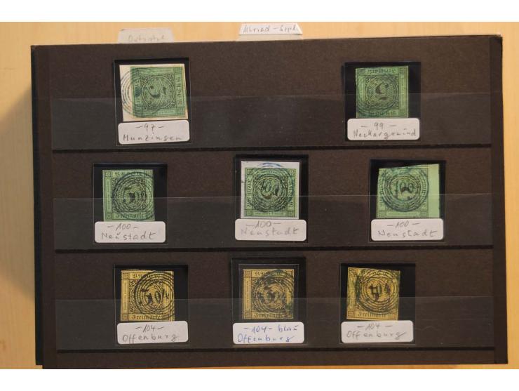 18551/74 (ca.), sehr reichhaltige Sammlung in 13 Kassetten und 3 Briefalben, der Markenteil mit hunderten von ungebrauchten u