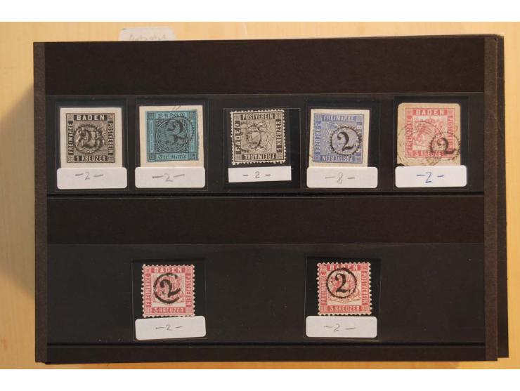 18551/74 (ca.), sehr reichhaltige Sammlung in 13 Kassetten und 3 Briefalben, der Markenteil mit hunderten von ungebrauchten u