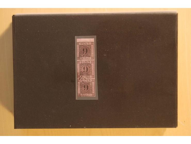 18551/74 (ca.), sehr reichhaltige Sammlung in 13 Kassetten und 3 Briefalben, der Markenteil mit hunderten von ungebrauchten u