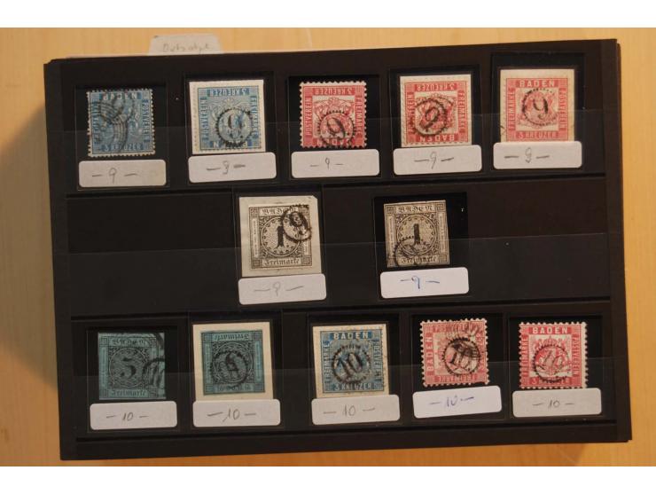 18551/74 (ca.), sehr reichhaltige Sammlung in 13 Kassetten und 3 Briefalben, der Markenteil mit hunderten von ungebrauchten u