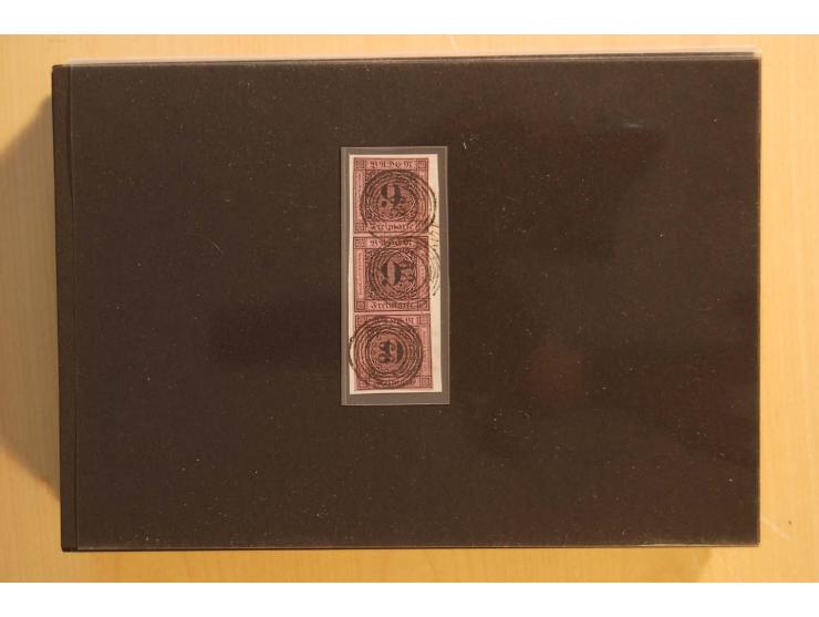 18551/74 (ca.), sehr reichhaltige Sammlung in 13 Kassetten und 3 Briefalben, der Markenteil mit hunderten von ungebrauchten u