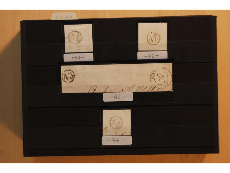 18551/74 (ca.), sehr reichhaltige Sammlung in 13 Kassetten und 3 Briefalben, der Markenteil mit hunderten von ungebrauchten u