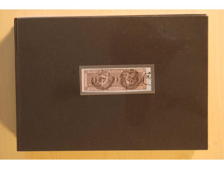 18551/74 (ca.), sehr reichhaltige Sammlung in 13 Kassetten und 3 Briefalben, der Markenteil mit hunderten von ungebrauchten u