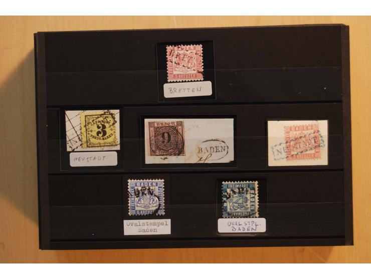 18551/74 (ca.), sehr reichhaltige Sammlung in 13 Kassetten und 3 Briefalben, der Markenteil mit hunderten von ungebrauchten u