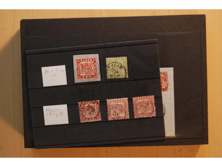 18551/74 (ca.), sehr reichhaltige Sammlung in 13 Kassetten und 3 Briefalben, der Markenteil mit hunderten von ungebrauchten u