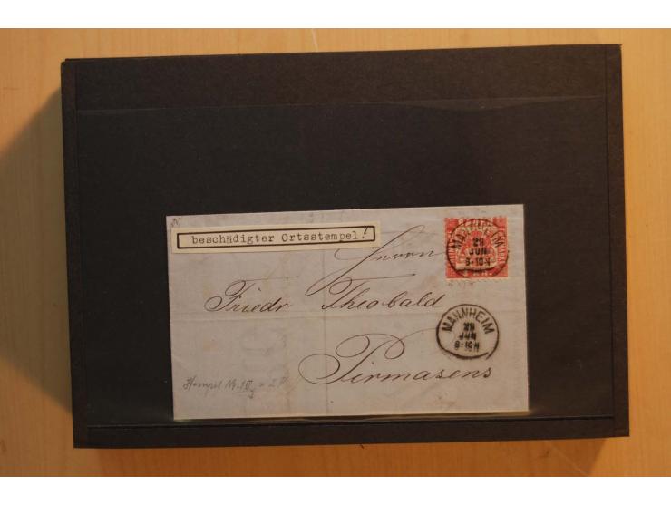 18551/74 (ca.), sehr reichhaltige Sammlung in 13 Kassetten und 3 Briefalben, der Markenteil mit hunderten von ungebrauchten u
