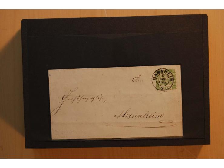 18551/74 (ca.), sehr reichhaltige Sammlung in 13 Kassetten und 3 Briefalben, der Markenteil mit hunderten von ungebrauchten u